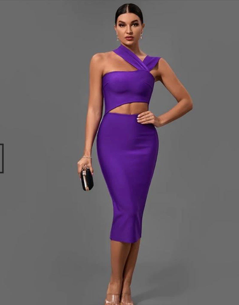 Bondage dress: Purple