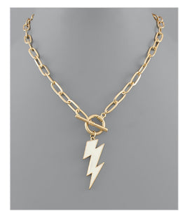 Epoxy Lightning Necklace