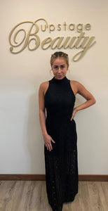 Ali & Jay Black Halter Neck Gown - Small Ali & Jay Black Halter Neck Gown - Small