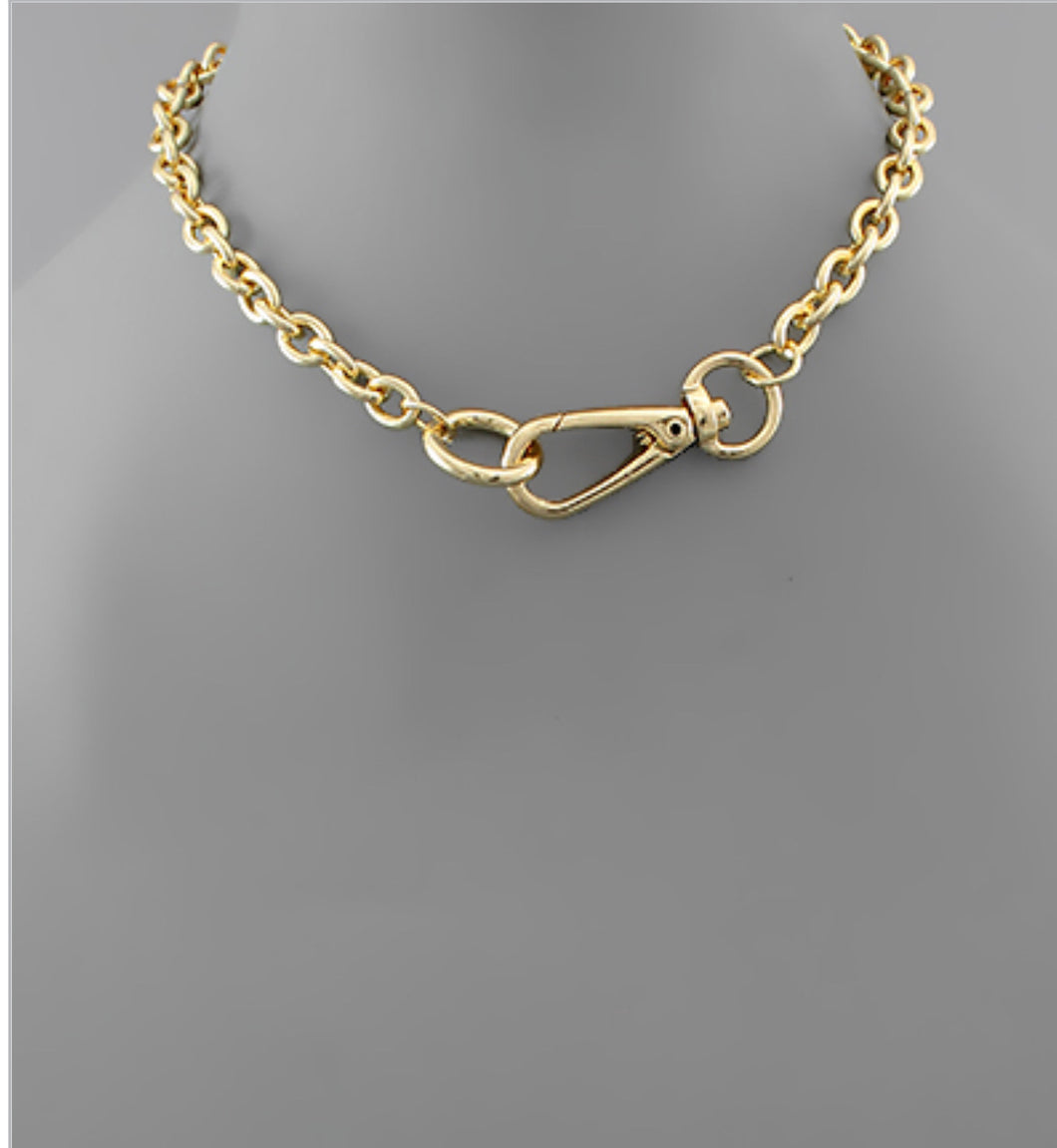 Interlock Gold Chain Necklace