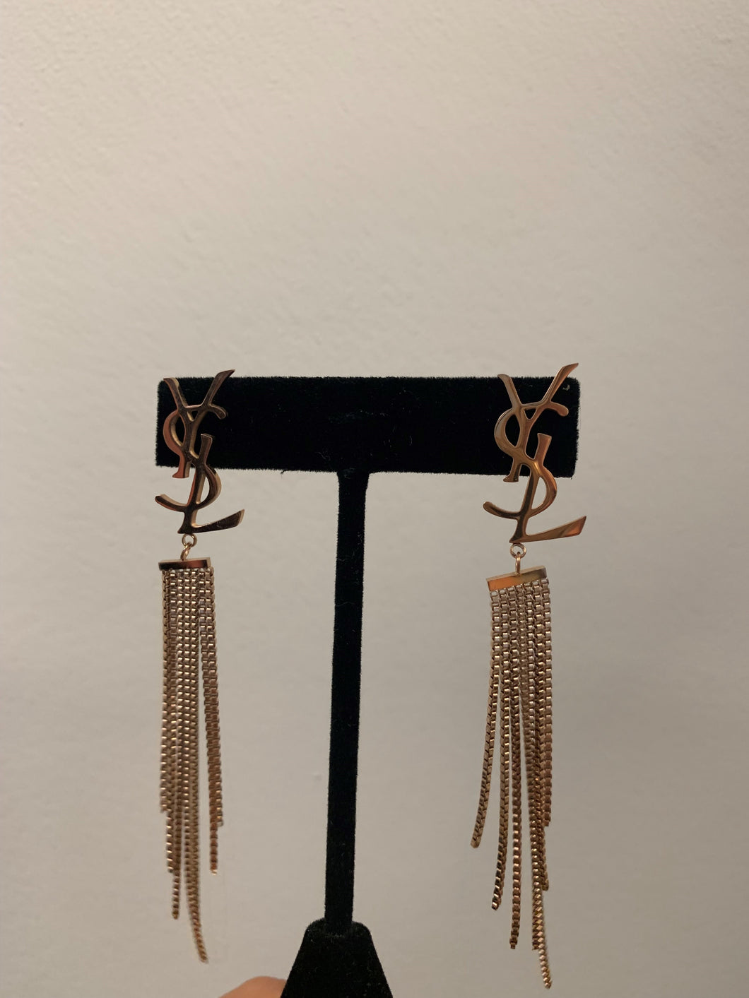YSL Earrings - Rose Gold