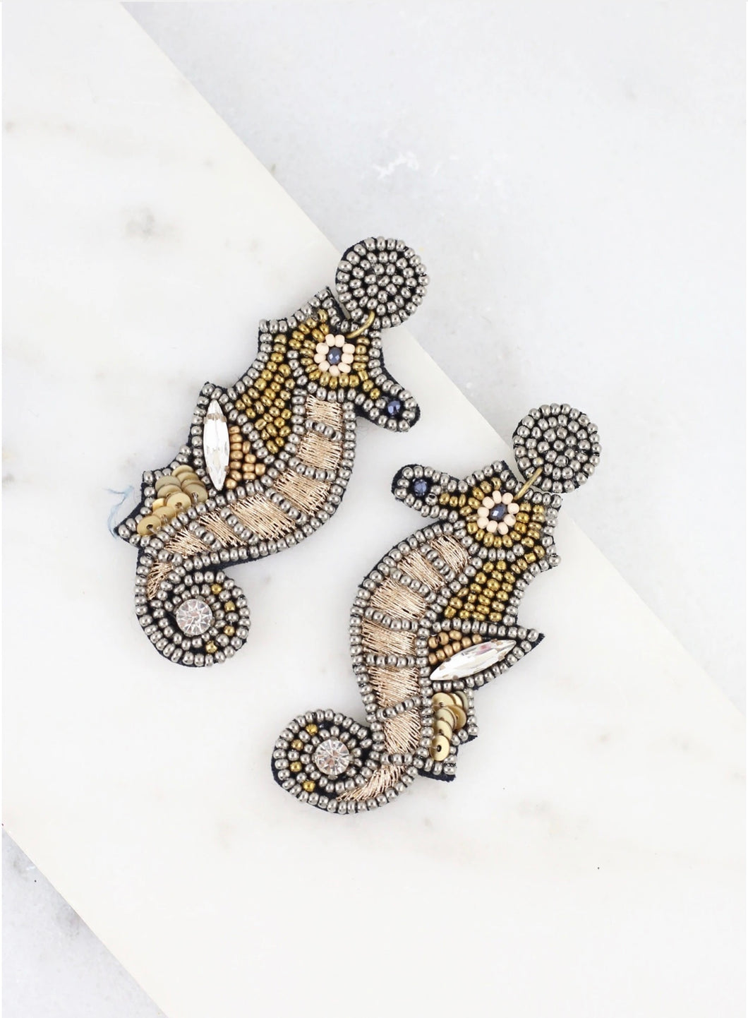 Seahorse Beaded Earrings